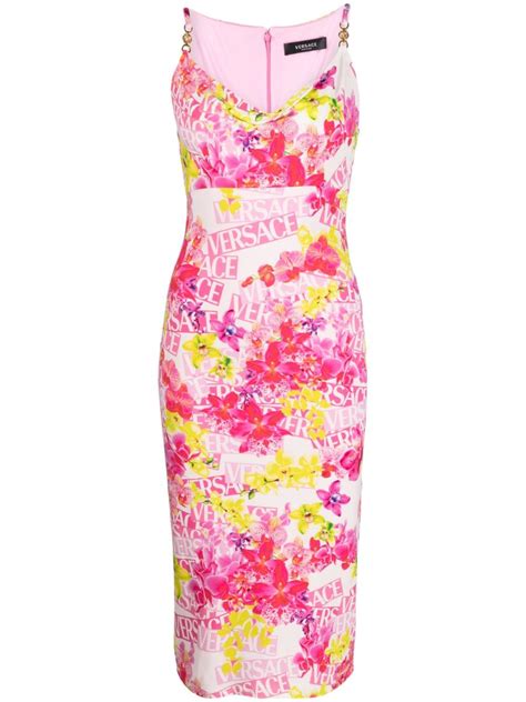 versace floral dress